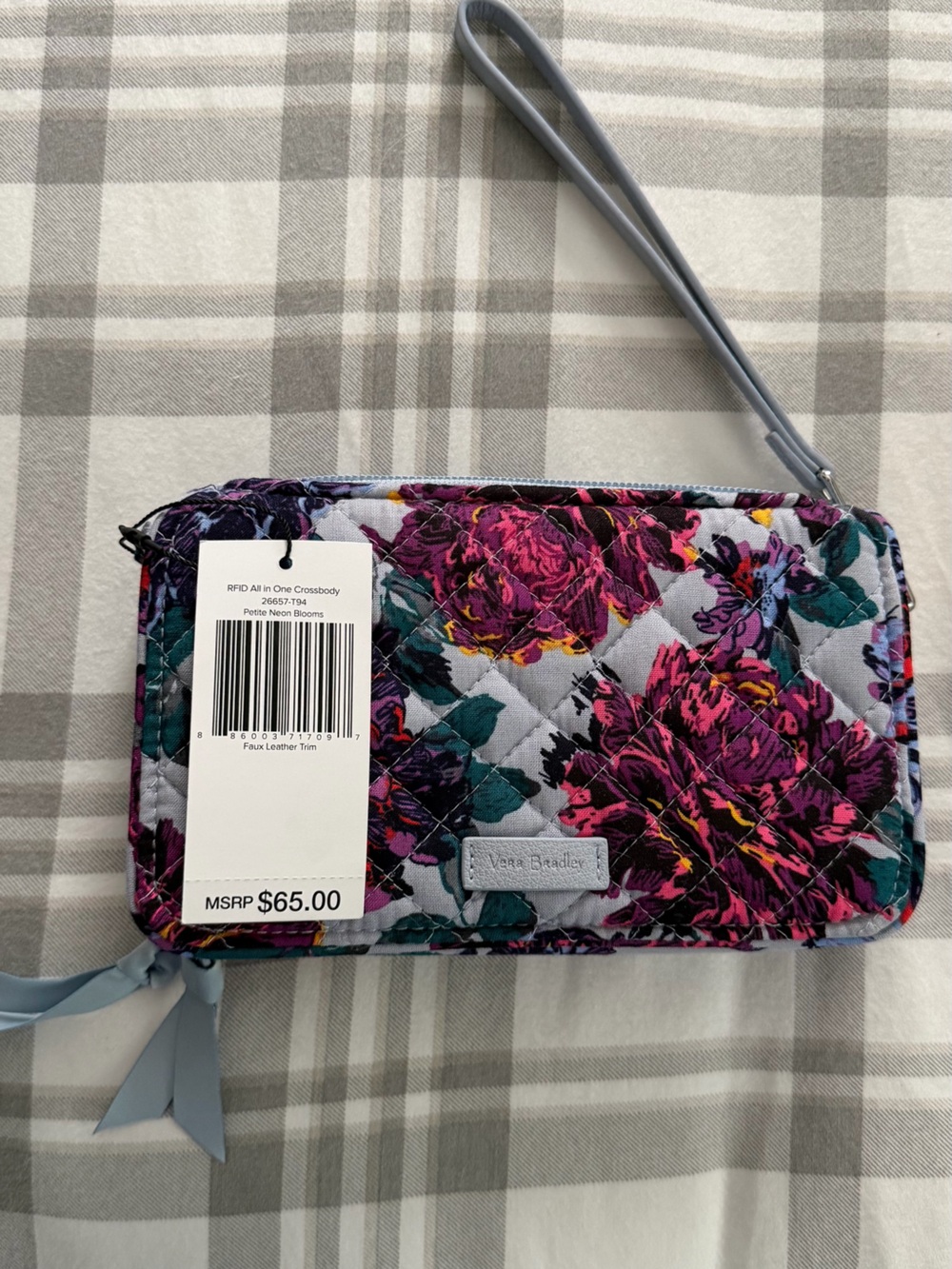 Vera Bradley Quilted Floral Wristlet